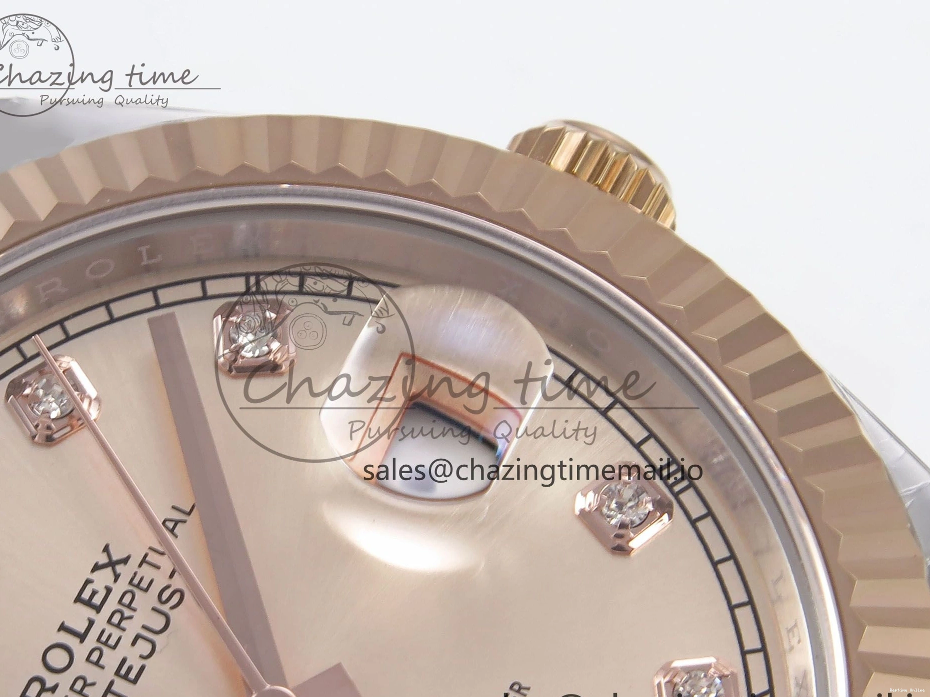 0208 DateJust 41 126331 EWEF Best Edition RG Diamonds Dial on SS RG Jubilee Bracelet A UrbanChic 999